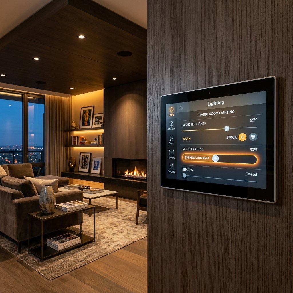 Smart home automation control panel